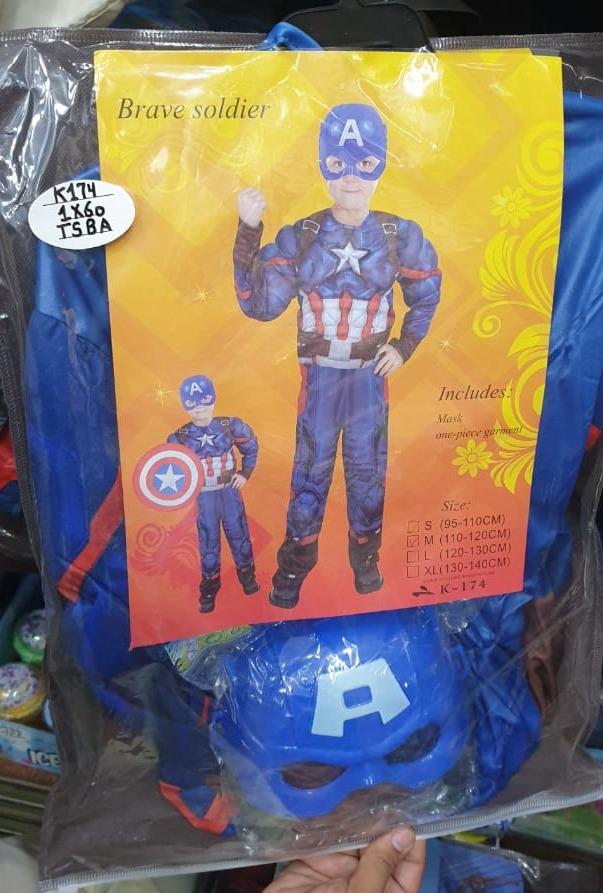Boys Captain America Costume - Image 4