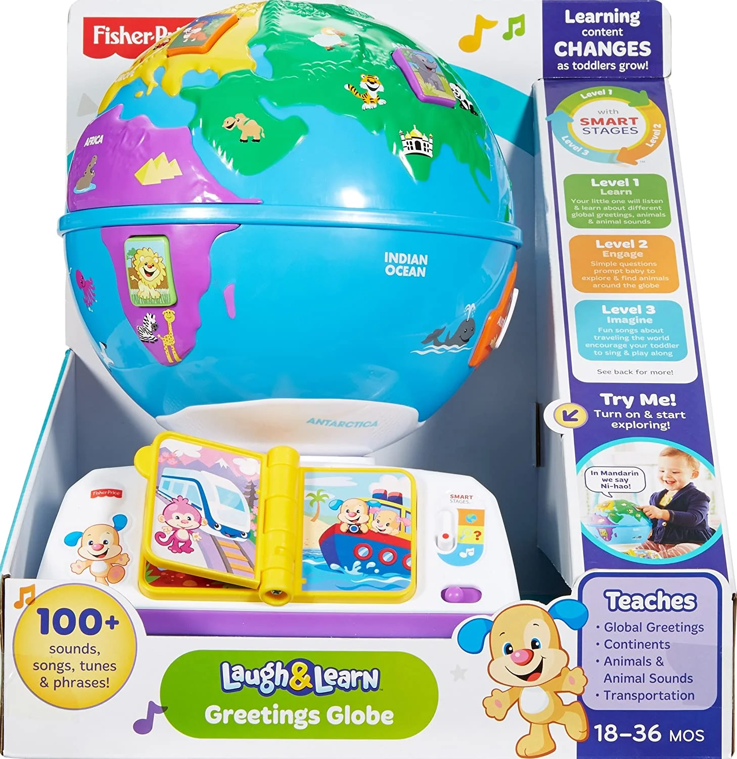 Fisher-Price Laugh & Learn Greetings Globe DWN38 - Image 3