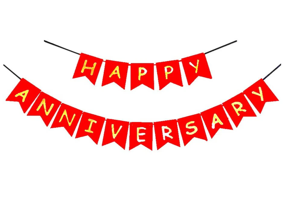Happy Anniversary Bunting Flags - Image 3