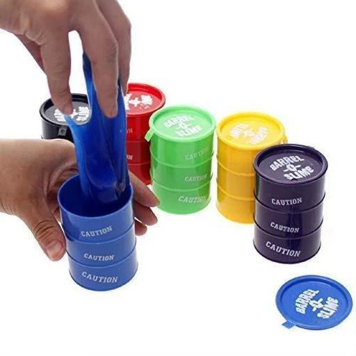 Mini Colored Barrel & Slime Toy - Image 3