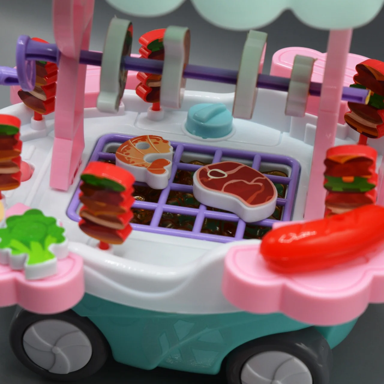 Mini Portable Barbecue Cart with Light and Sound - Image 7