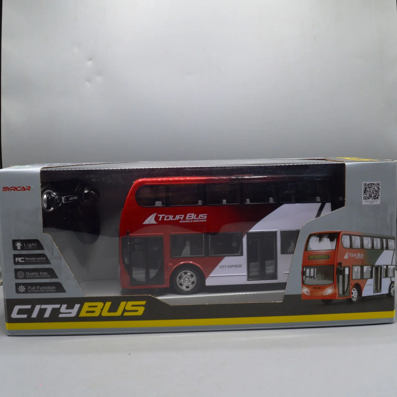 RC Double-Decker Bus Rechargeable with Light and Sound - Image 9